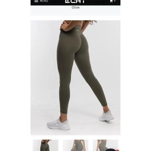 Green ECHT scrunch leggings